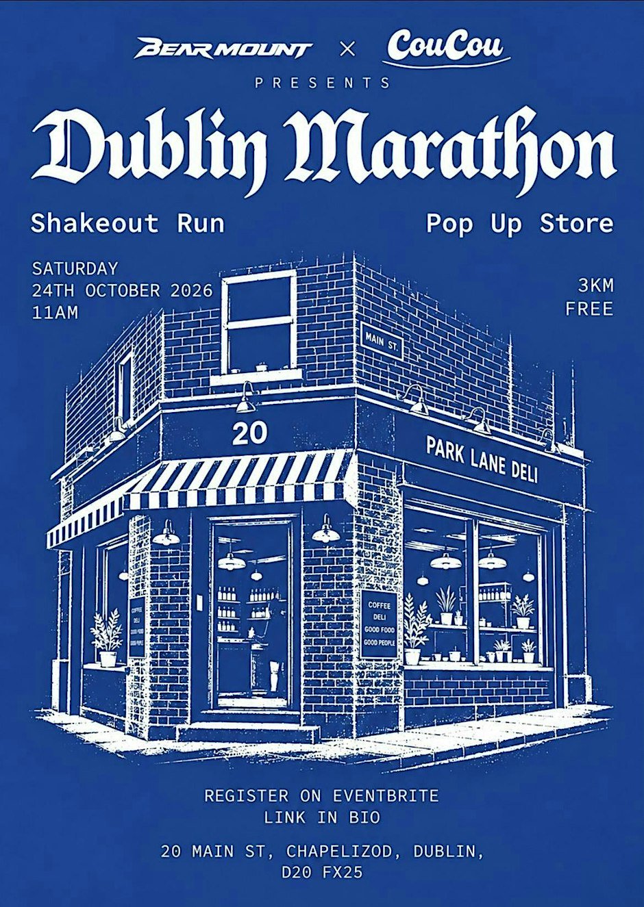 BEAR MOUNT x COUCOU DUBLIN MARATHON SHAKEOUT