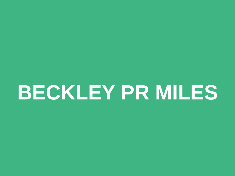 Beckley PR Miles Logo