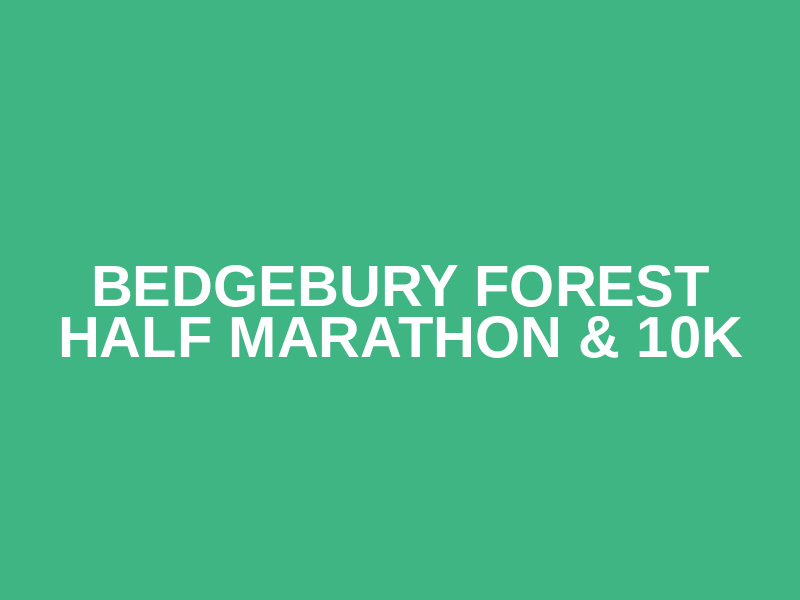 Bedgebury Forest Half Marathon & 10K Logo