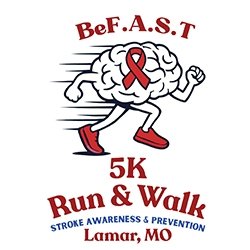 BeF.A.S.T 5k Run & Walk Presented by CoxHealth Foundation Logo