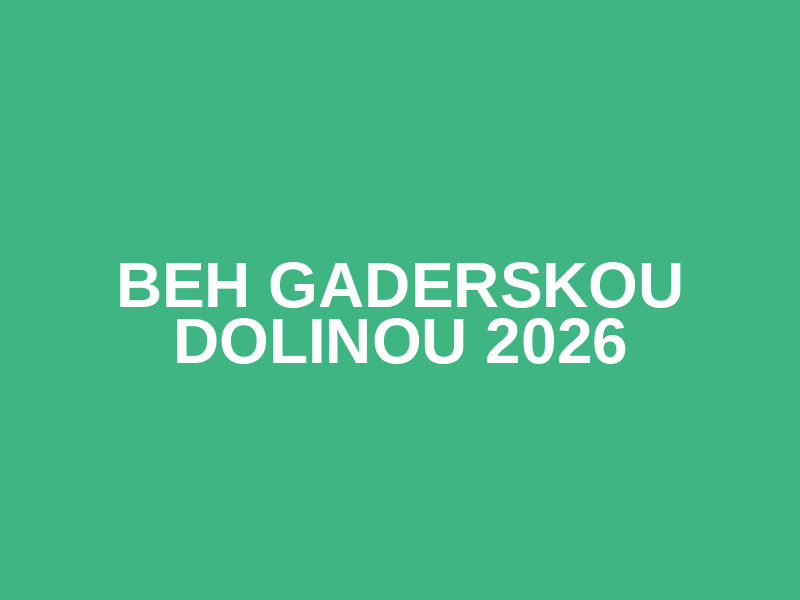 Beh Gaderskou dolinou 2026 Logo