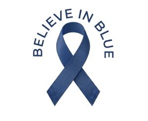 Believe in Blue 5K & Fun Run Logo