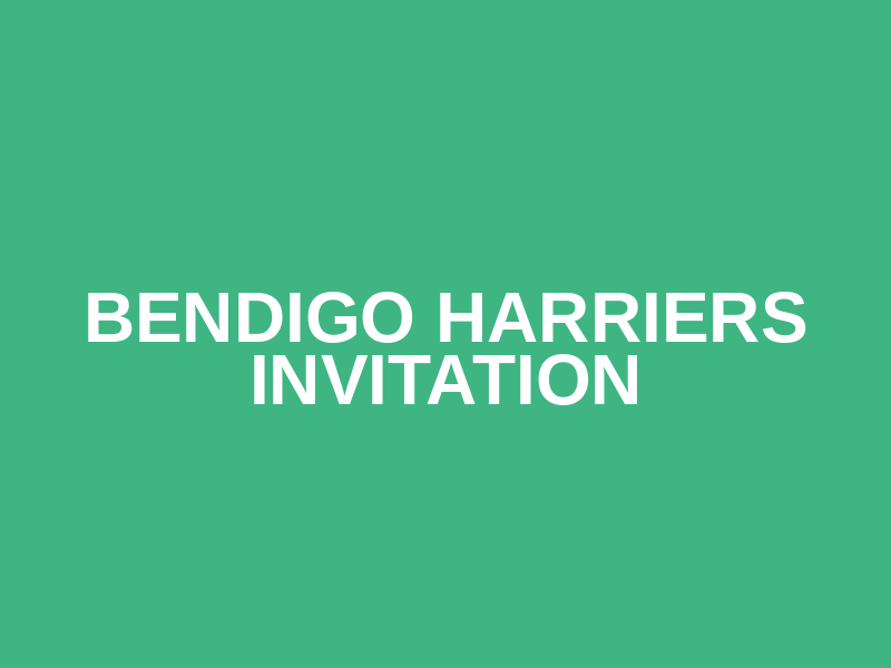 Bendigo Harriers Invitation
