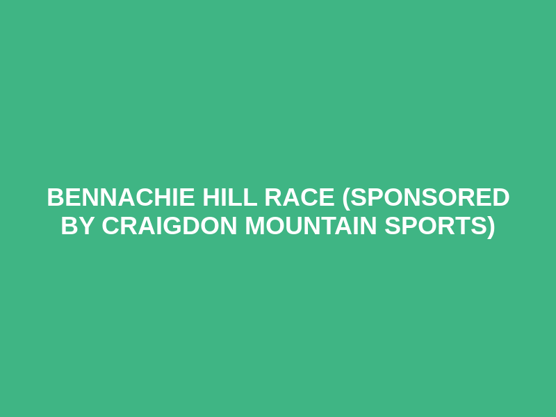 Bennachie Hill Race (Sponsored by Craigdon Mountain Sports) Logo