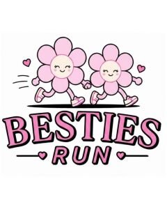 Besties Run 5K. 10K. Half Marathon , & Kids Dash Logo