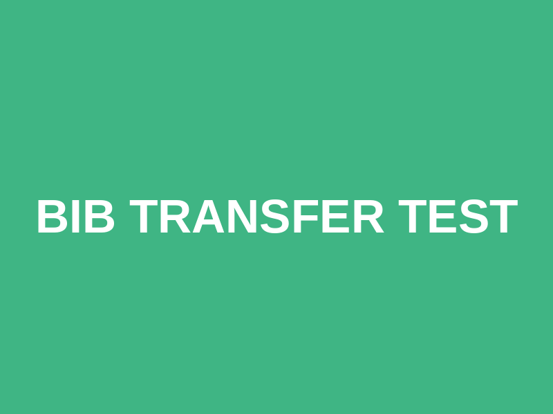 BIB TRANSFER test Logo