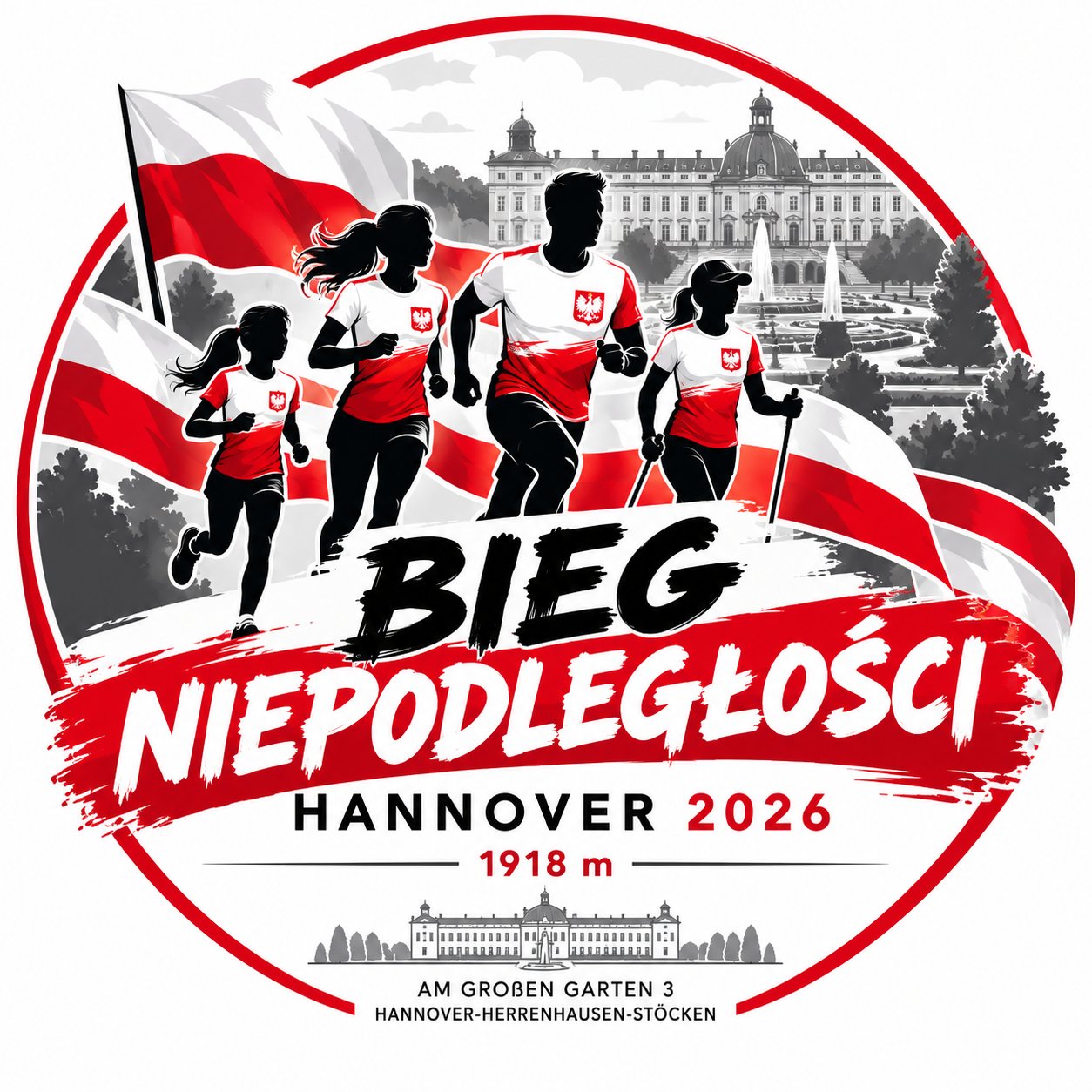Bieg Niepodległości Hannover 2026 Logo