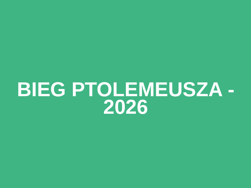 Bieg Ptolemeusza - 2026 Logo