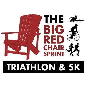 Big Red Chair Triathlon and 5k Race Logo