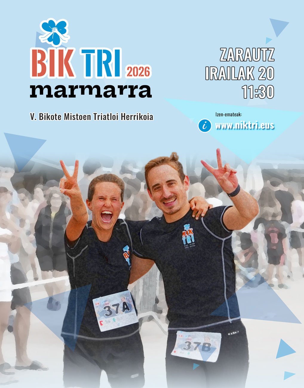 BIK TRI MARMARRA 2026: Bikote Mistoen Triatloi Herrikoia Logo