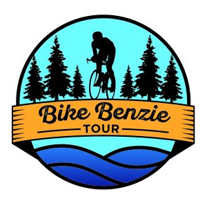 Bike Benzie Tour sponsored by Benzie Sunrise Rotary Logo