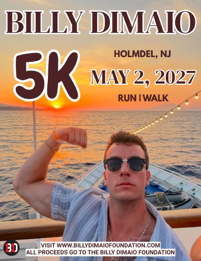 Billy DiMaio 5K Run/Walk 2027 Logo