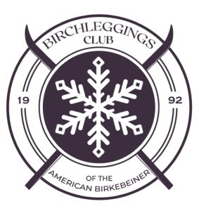 Birchleggings Club Birkie Week Social at Mosquito Brook Hut Logo