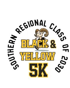 Black & Yellow 5K-Southern Regional Class of 2030 Fundraiser Logo