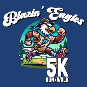 Blazin' Eagles 5K Fun Run/Walk Logo