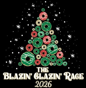 Blazin' Glazin' Donut Race Logo