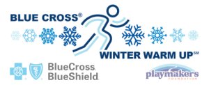 Blue Cross Winter Warm Up 5K Walk/Run Logo