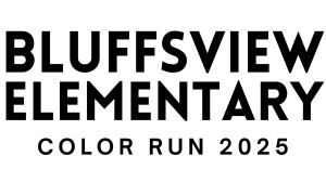 Bluffsview Color Run Logo