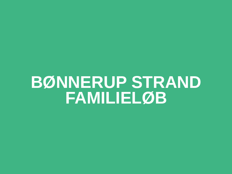 Bønnerup Strand Familieløb Logo