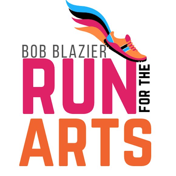 Bob Blazier Run For The Arts 2026 Logo