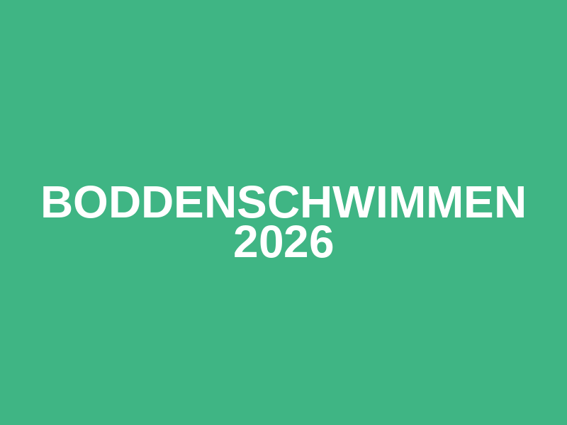 Boddenschwimmen 2026