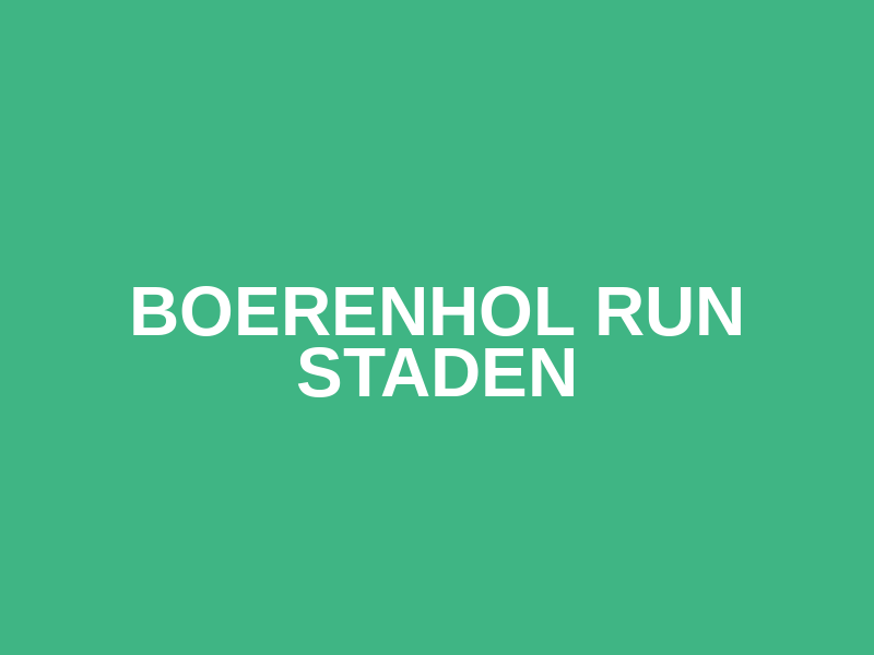 Boerenhol run Staden Logo
