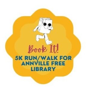 Book It For The Annville Free Library 5k Run / Walk Logo