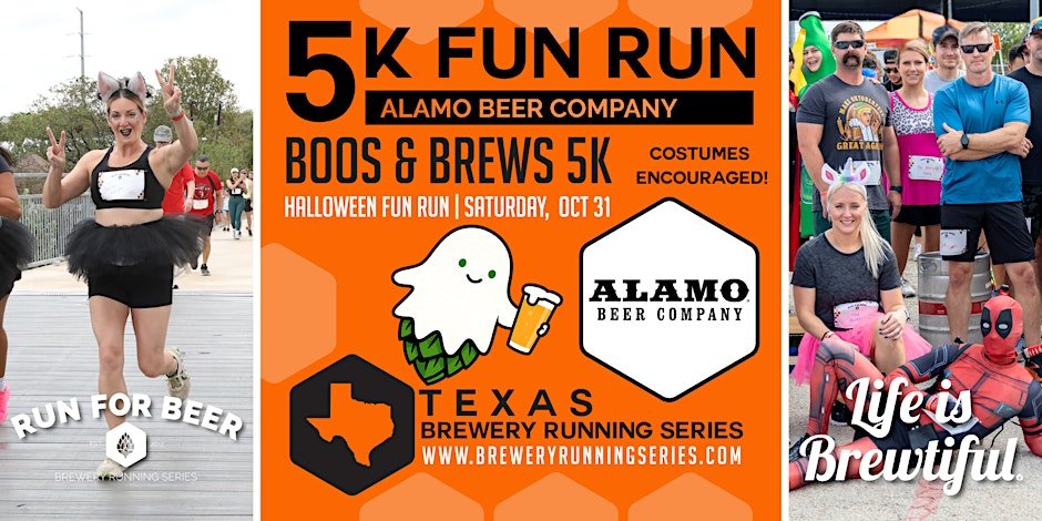 Boos & Brews 5k x Alamo Beer Company | Texas Brewery Running Series