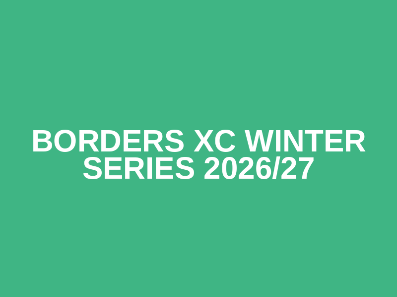 Borders XC winter series 2026/27 Logo