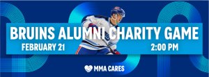Boston Bruins Alumni Charity Hockey Game - MMA CARES Logo