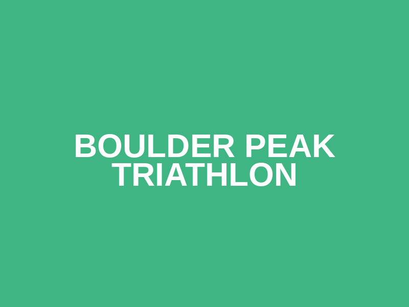 Boulder Peak Triathlon Logo