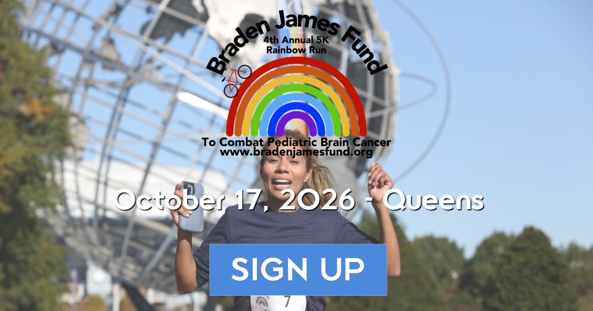 Braden James 5K Rainbow Run 2026 Logo