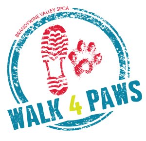 Brandywine Valley SPCA Walk For Paws and 5K Run Logo