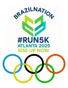 BRAZILNATION #RUN5K ATLANTA 2026 | RISE UP NOW! Logo