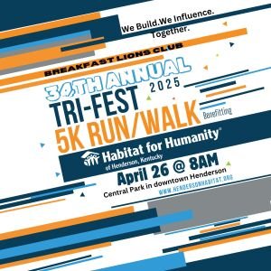Breakfast Lions Club 34th Annual Tri-Fest 5K Logo