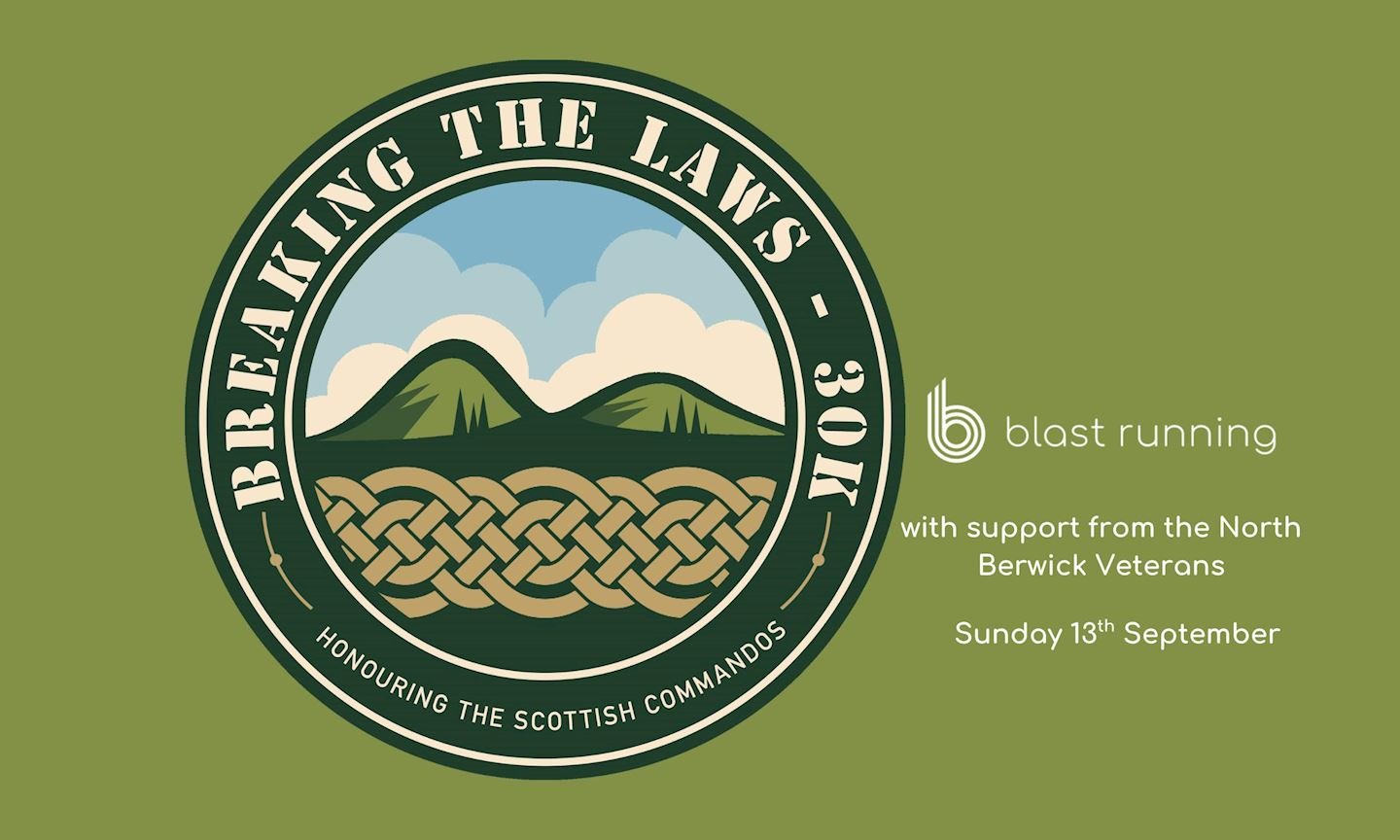 Breaking The Laws 30K Run - Honouring the Scottish Commandos Logo