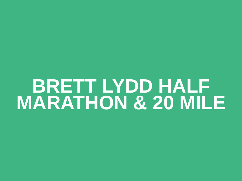 Brett Lydd Half Marathon & 20 Mile Logo