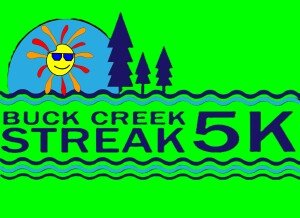 Buck Creek Streak 5K Trail Run (Clothing Optional) Logo