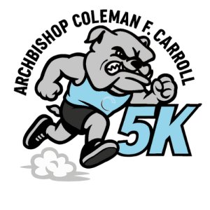 Carroll Bulldog's 5K Run/Walk Logo