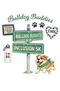 Bulldog Buddies Inclusion 5k and Buddy Mile Logo