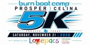 Burn Boot Camp Prosper | Celina 5k Run & 1 mile Family Fun Run Logo
