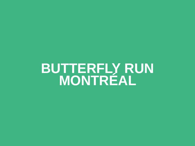 Butterfly Run Montréal Logo