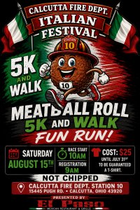 Calcutta Fire's Italian Festival Meatball Roll 5k & Walk