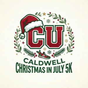 Caldwell Christmas in July 5K Logo