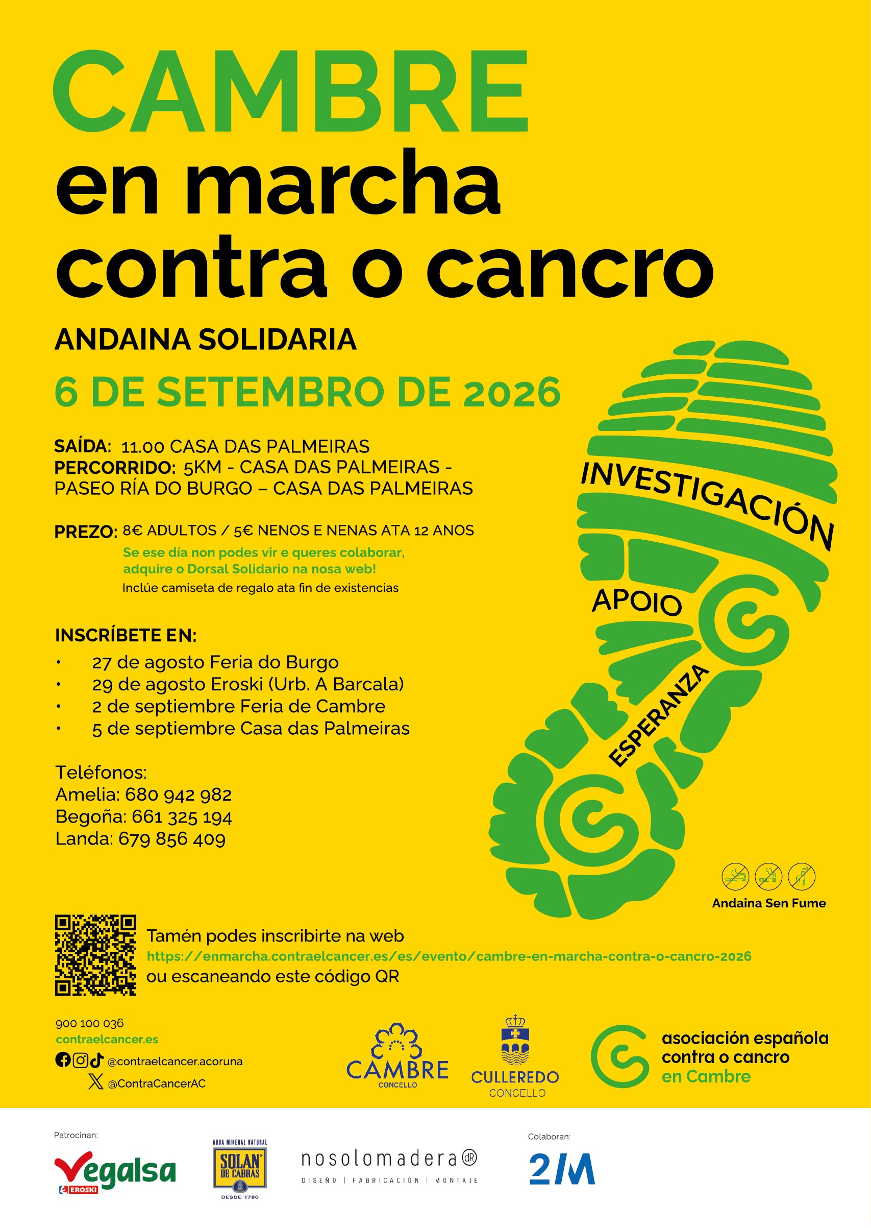 Cambre en Marcha Contra o Cancro 2026 Logo