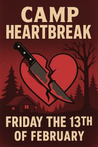 Camp Heartbreak – Friday the 13th of February -After Dark  5K. 10K Half Marathon
