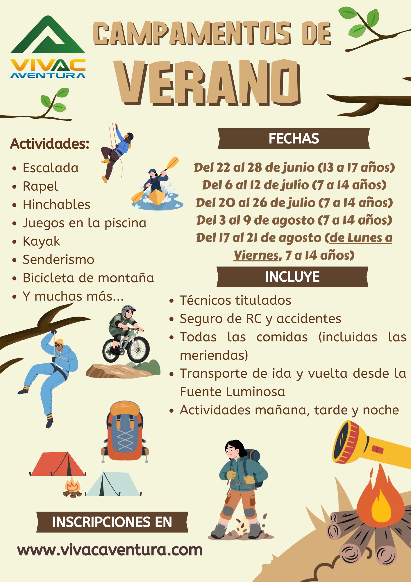 Campamentos de verano 2026