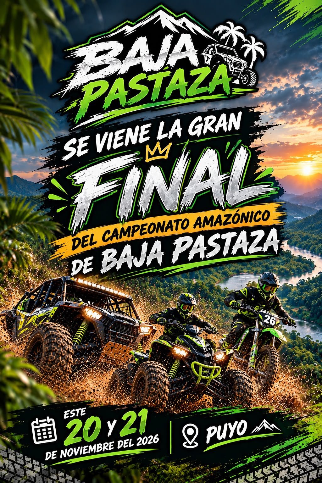 Campeonato Amazónico de Bajas 2026 - Baja Pastaza...