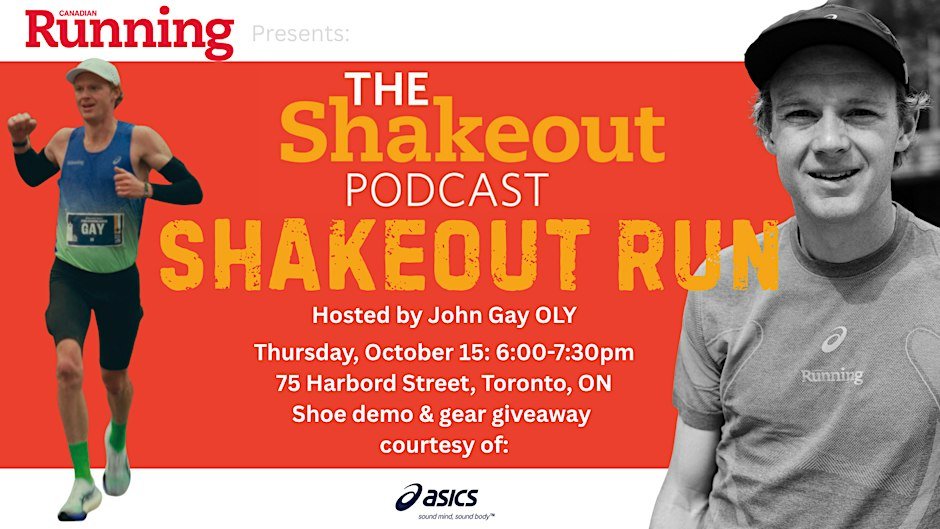 Canadian Running presents "The Shakeout Podcast Shakeout Run" Logo