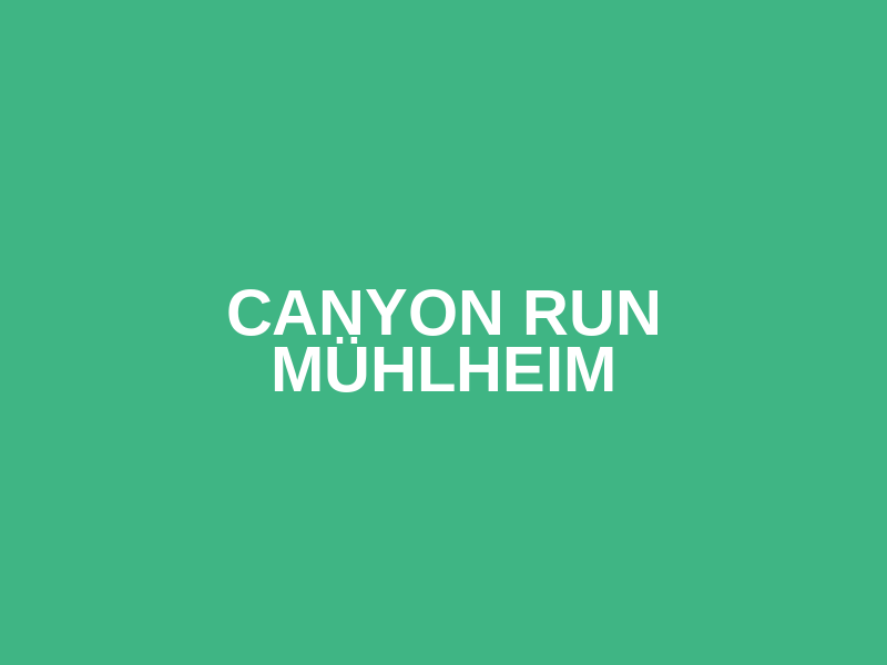 CANYON RUN Mühlheim Logo